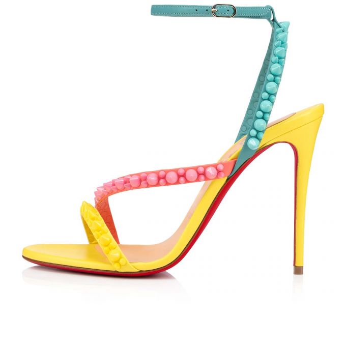 Sandale Christian Louboutin Mafaldina Spikes 100 Nappa Sandals Dama Colorati | RO07646