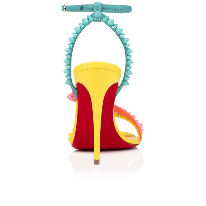 Sandale Christian Louboutin Mafaldina Spikes 100 Nappa Sandals Dama Colorati | RO07646