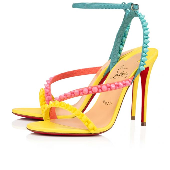 Sandale Christian Louboutin Mafaldina Spikes 100 Nappa Sandals Dama Colorati | RO07646