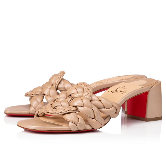 Sandale Christian Louboutin Marmela 55 Nappa Sandals Dama Bej | RO80233