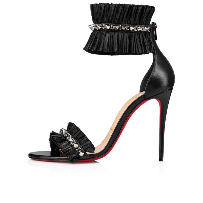 Sandale Christian Louboutin Poupedou 100 Sandals Dama Negrii | RO18574