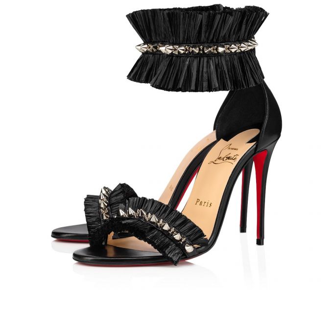 Sandale Christian Louboutin Poupedou 100 Sandals Dama Negrii | RO18574