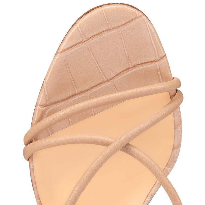 Sandale Christian Louboutin Supra Bea 55 Nappa Sandals Dama Maro | RO63099