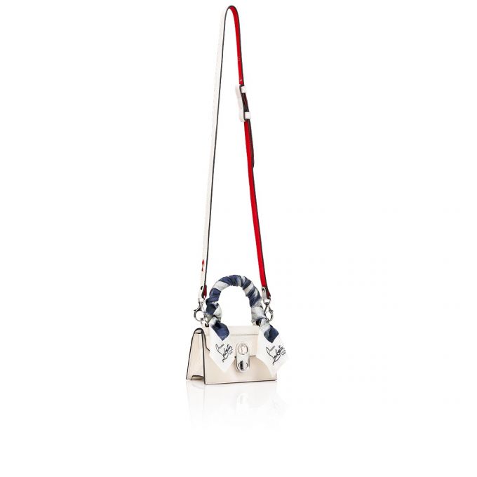 Top Handles Christian Louboutin Elisa Top Handle Nano Clasici Piele Top Handles Dama Albi Colorati Argintii | RO20830