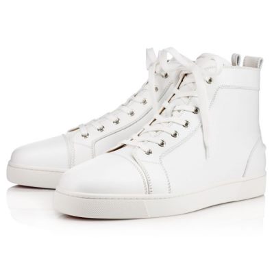 Adidași Christian Louboutin Louis 000 Calf Sneakers Barbati Albi | RO40043