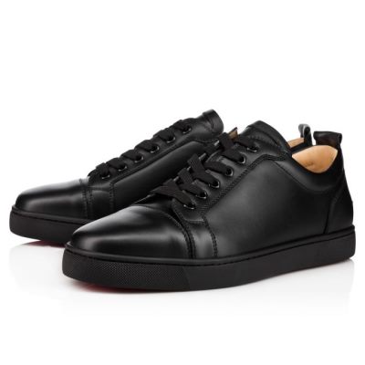 Adidași Christian Louboutin Louis Junior 000 Calf Sneakers Barbati Negrii | RO56381