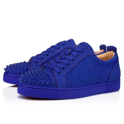 Adidași Christian Louboutin Louis Junior Sp 000 Mat Veau Velours Sneakers Barbati Albastri | RO67632