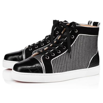 Adidași Christian Louboutin Louis Orlato Bumbac Sneakers Barbati Negrii | RO53819