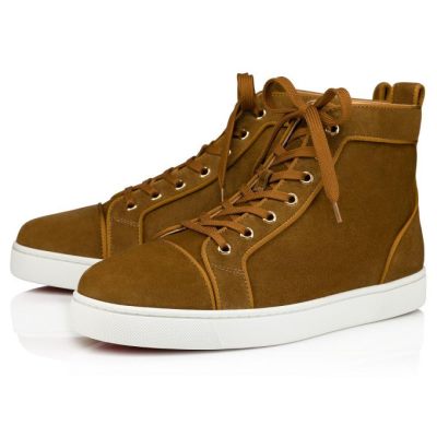 Adidași Christian Louboutin Louis Orlato 000 Veau Velours Sneakers Barbati Masline Verzi | RO56668