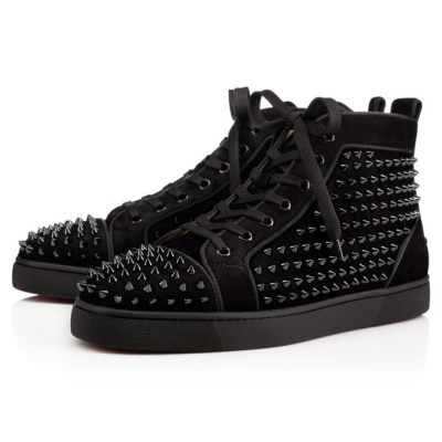 Adidași Christian Louboutin Louis Orlato 000 Veau Velours Sneakers Barbati Negrii | RO65283