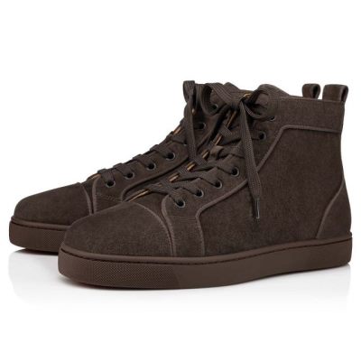 Adidași Christian Louboutin Louis Orlato 000 Veau Velours Sneakers Barbati Gri Inchis | RO74678