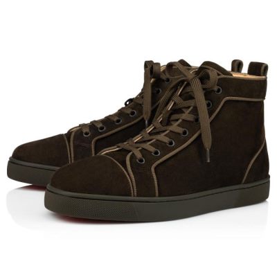 Adidași Christian Louboutin Louis Orlato 000 Alpino Veau Velours Sneakers Barbati Ciocolata | RO95658