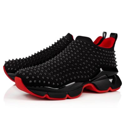 Adidași Christian Louboutin Spike-sock 000 Mat Neopren Sneakers Barbati Negrii | RO66461