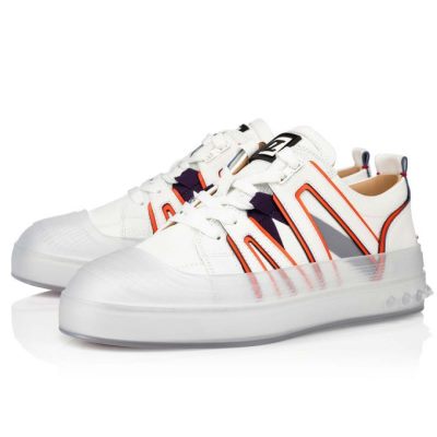 Adidași Christian Louboutin Vida Viva Calf Sneakers Barbati Albi | RO59230