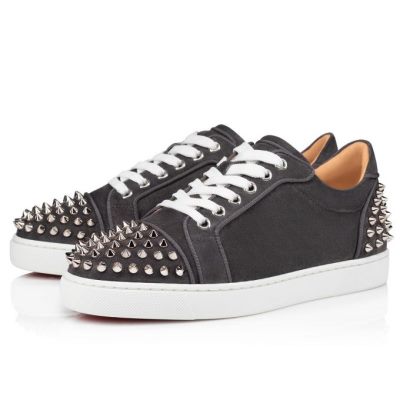 Adidași Christian Louboutin Vieira 2 Orlato Veau Velours Sneakers Dama Gri | RO96116