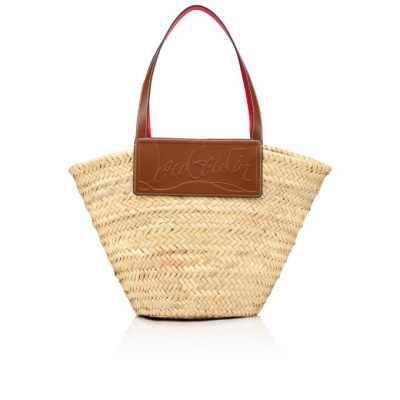 Basket Christian Louboutin Loubishore Creative Fabric Basket Dama Bej Maro | RO26661