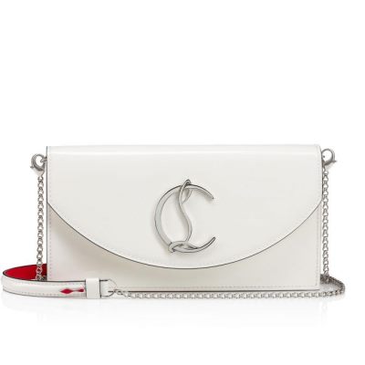 Belt Bags & Mini Bags Christian Louboutin Loubi54 Clasici Piele Mini Bags Dama Albi Argintii | RO71269