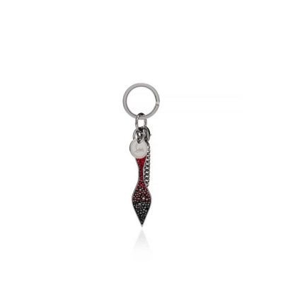 Breloc Christian Louboutin W Sole Kyrg Metallic Finish Keyrings Dama Metal | RO92618