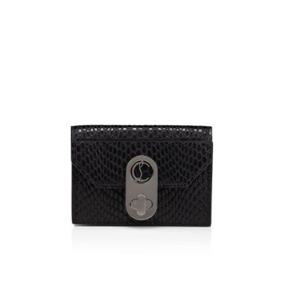 Card Holder Christian Louboutin Elisa Ankle Card Holder Creative Piele Card Holder Dama Negrii | RO82451