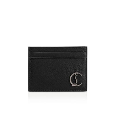 Card Holder Christian Louboutin M Kios Clasici Piele Card Holder Barbati Negrii | RO11060