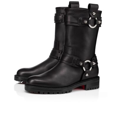 Cizme Christian Louboutin Bikita Lug Calf Boots Dama Negrii | RO45384