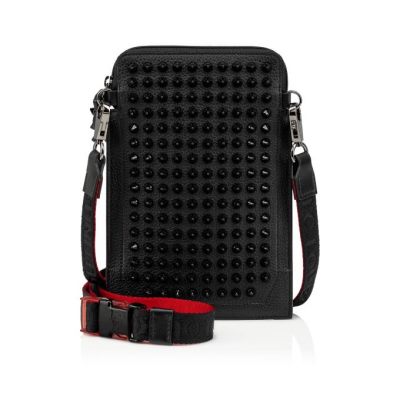 Geanta Messenger Christian Louboutin Loubilab Clasici Piele Messenger Bags Barbati Negrii | RO00895