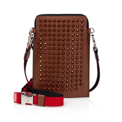 Geanta Messenger Christian Louboutin Loubilab Clasici Piele Messenger Bags Barbati Maro | RO02653