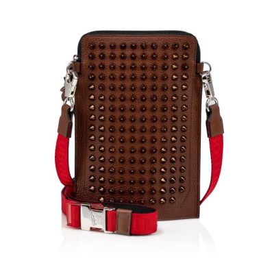 Geanta Messenger Christian Louboutin Loubilab Clasici Piele Messenger Bags Barbati Maro | RO92376