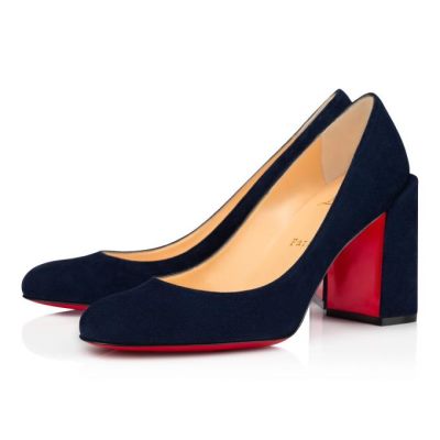 Pantofi Cu Toc Christian Louboutin Gennana 85 Nocturne Veau Velours Pumps Dama Negrii | RO93756