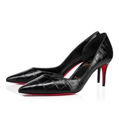 Pantofi Cu Toc Christian Louboutin Iriza 70 Calf Pumps Dama Negrii | RO92344