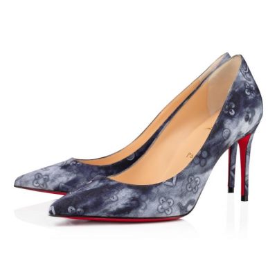 Pantofi Cu Toc Christian Louboutin Kate 85 Bumbac Pumps Dama Colorati | RO17602