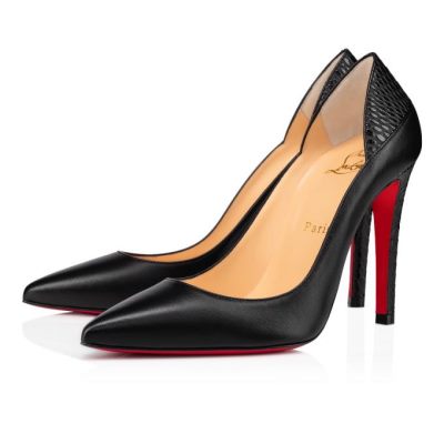 Pantofi Cu Toc Christian Louboutin Maastricht 100 Nappa Pumps Dama Negrii | RO36800