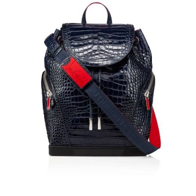 Rucsac Christian Louboutin Explorafunk S Creative Piele Backpack Barbati Albastri | RO07345