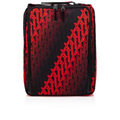 Rucsac Christian Louboutin Hop'N Zip Creative Fabric Backpack Barbati Negrii Rosii | RO05835