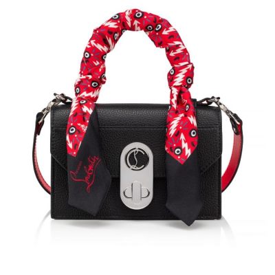 Top Handles Christian Louboutin Elisa Top Handle Mini Clasici Piele Top Handles Dama Negrii Rosii Argintii | RO14083